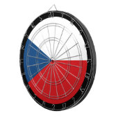 Tschechische Flagge Dartboard & Dartboard / Spielb Dartscheibe (Vorderseite rechts)