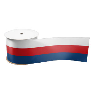 Tschechische Flagge Farben Band, Tricolor, Tschech Satinband