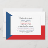 Tschechische Flagge, Flagge der Tschechischen Repu Einladung (Vorderseite)