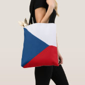 Tschechische Flagge, Flagge der Tschechischen Repu Tasche (Von Nahem)