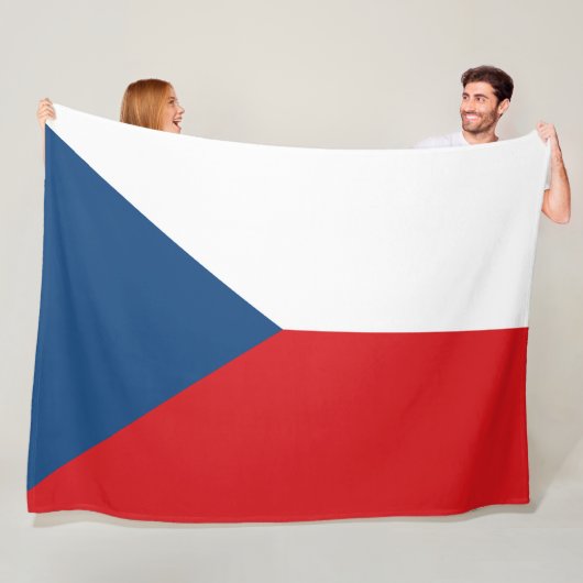 Tschechische Flagge Fleecedecke (Beispiel)