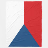 Tschechische Flagge Fleecedecke (Vorderseite)