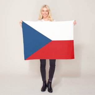 Tschechische Flagge Fleecedecke