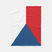 Tschechische Flagge Fleecedecke (Vorderseite)