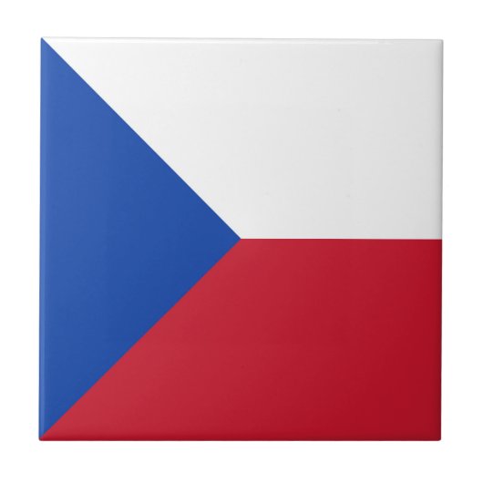 Tschechische Flagge Fliese (Vorderseite)