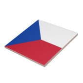 Tschechische Flagge Fliese (Seite)