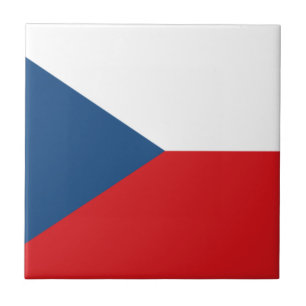 Tschechische Flagge Fliese