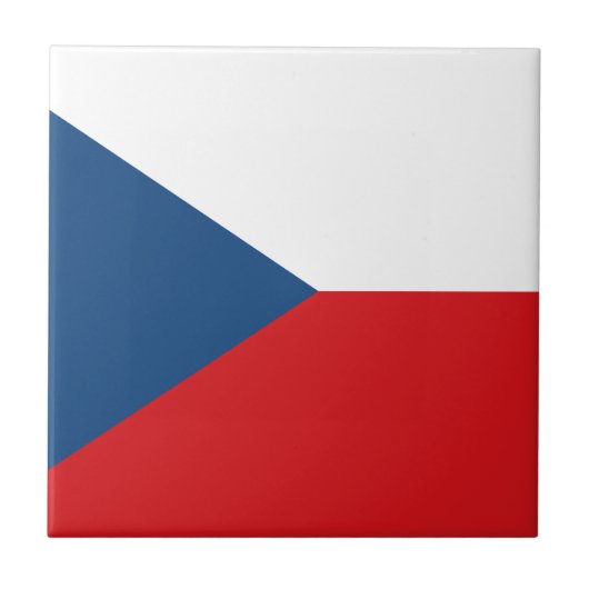 Tschechische Flagge Fliese (Vorderseite)