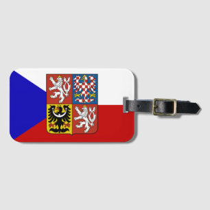 Tschechische Flagge Gepäckanhänger