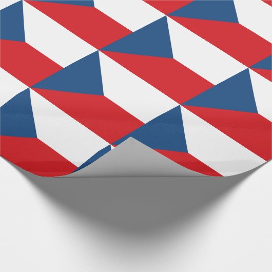 Tschechische Flagge Geschenkpapier (Ecke)