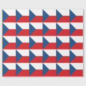 Tschechische Flagge Geschenkpapier (Flach)