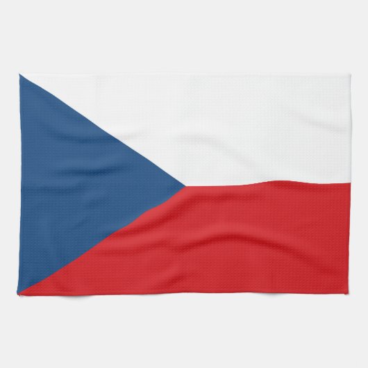 Tschechische Flagge Geschirrtuch (Horizontal)
