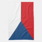 Tschechische Flagge Geschirrtuch (Vertikal)