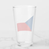 Tschechische Flagge Glas (Rückseite)