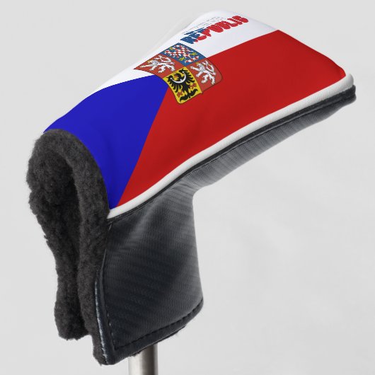 Tschechische Flagge Golf Headcover (3/4 Vorderseite)