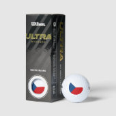 Tschechische Flagge Golfball (Verpackungen)
