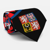 Tschechische Flagge Herz CZ Tschechische Republik  Krawatte (Gerollt)