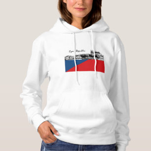 Tschechische Flagge Hoodie, Tschechien, Prag / Hra Hoodie