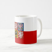 Tschechische Flagge Kaffeetasse (VorderseiteRechts)