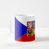 Tschechische Flagge Kaffeetasse (Vorderseite Links)