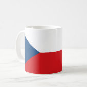 Tschechische Flagge Kaffeetasse (Vorderseite Links)