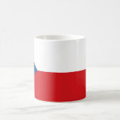 Tschechische Flagge Kaffeetasse (Mittel)