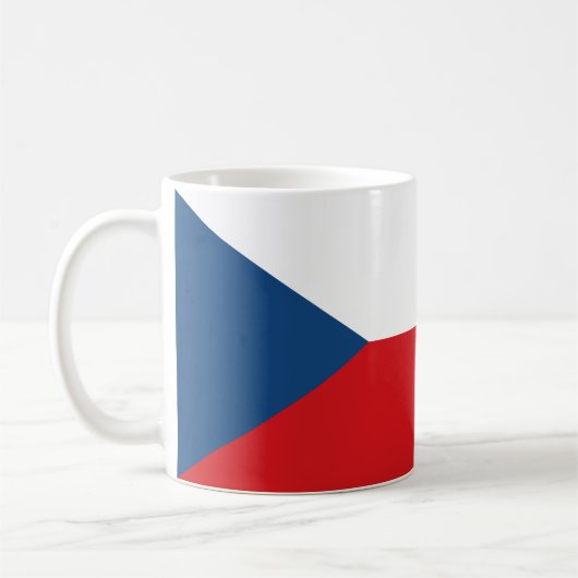 Tschechische Flagge Kaffeetasse (Links)