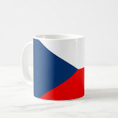 Tschechische Flagge Kaffeetasse (Vorderseite Links)