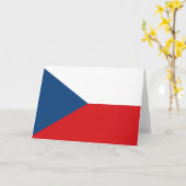 Tschechische Flagge Karte (Gelbe Blume)