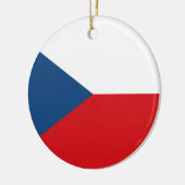 Tschechische Flagge Keramik Ornament (Links)