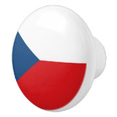 Tschechische Flagge Keramikknauf (Rechts)