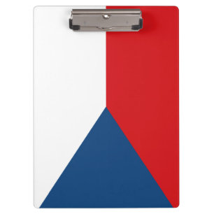 Tschechische Flagge Klemmbrett