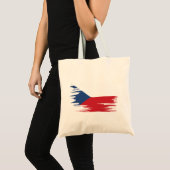 Tschechische Flagge - Kunst Tragetasche (Vorderseite (Produkt))