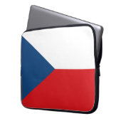 Tschechische Flagge Laptopschutzhülle (Vorderseite Links)