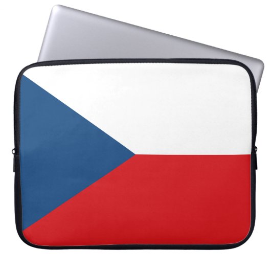 Tschechische Flagge Laptopschutzhülle (Vorderseite)