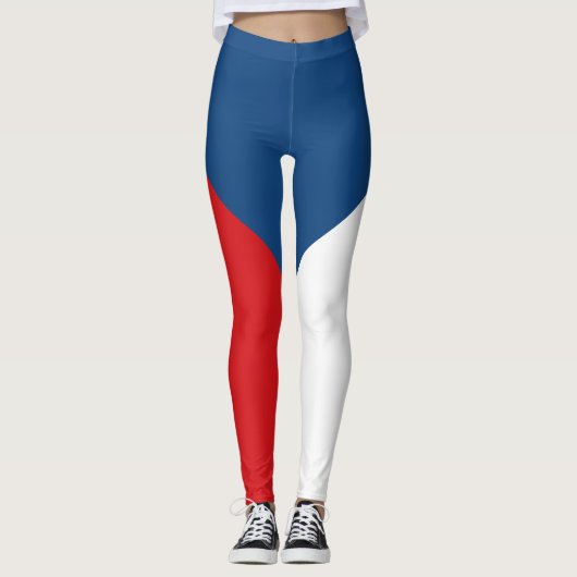 Tschechische Flagge Leggings (Vorderseite)