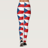 Tschechische Flagge Leggings (Rückseite)
