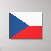 Tschechische Flagge Leinwanddruck (Vorderseite)