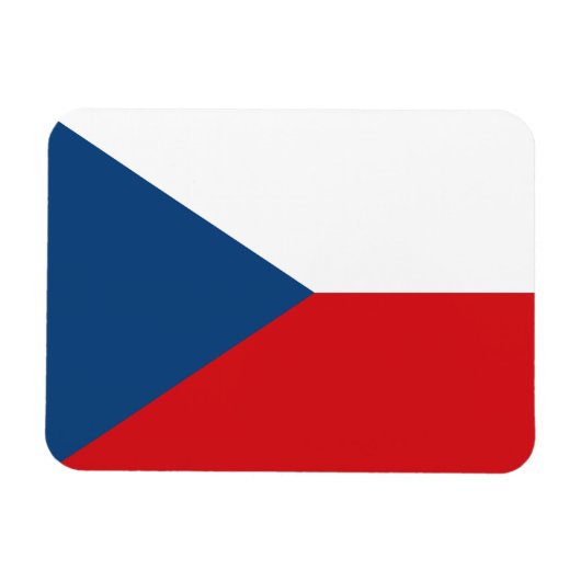 Tschechische Flagge Magnet (Horizontal)