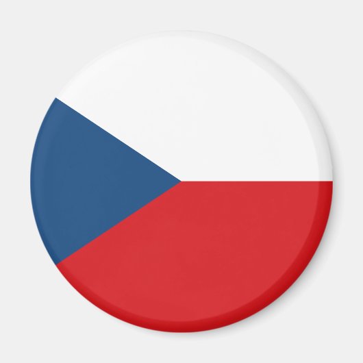 Tschechische Flagge Magnet (Vorne)