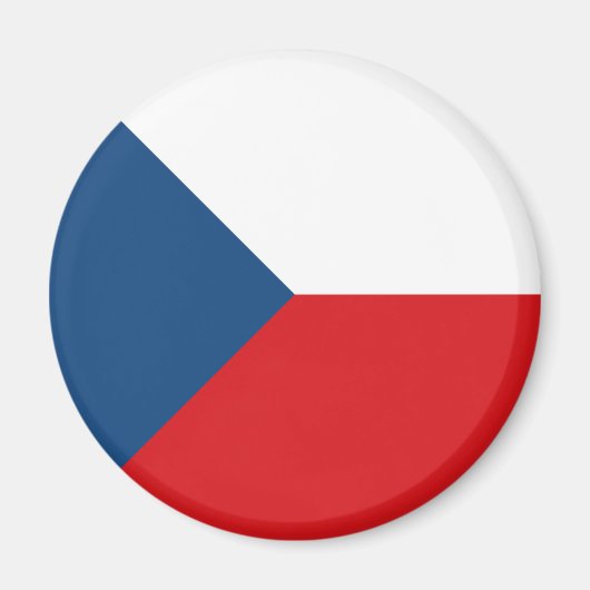 Tschechische Flagge Magnet (Vorne)