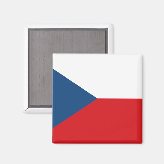 Tschechische Flagge Magnet (Vorderseite/Rückseite)
