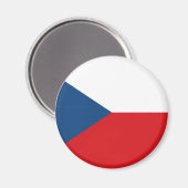 Tschechische Flagge Magnet (Vorderseite/Rückseite)
