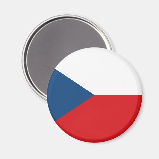Tschechische Flagge Magnet (Vorderseite/Rückseite)