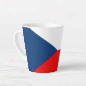 Tschechische Flagge Milchtasse (Linke Ecke)