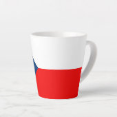 Tschechische Flagge Milchtasse (Rechte Ecke)