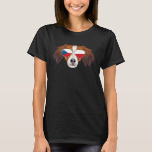 Tschechische Flagge Nederlandse Kooikerhondje Tsch T-Shirt