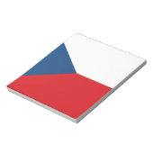 Tschechische Flagge Notizblock (Rotiert)