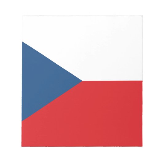 Tschechische Flagge Notizblock (Vorderseite)