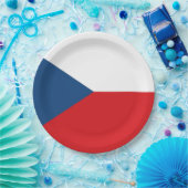 Tschechische Flagge Pappteller (Party)